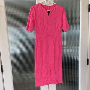 St. John like new just wrinkled from storage 
Vibrant Pink Midi Dress